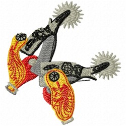 Cowboy And Hunter Embroidery Design 5